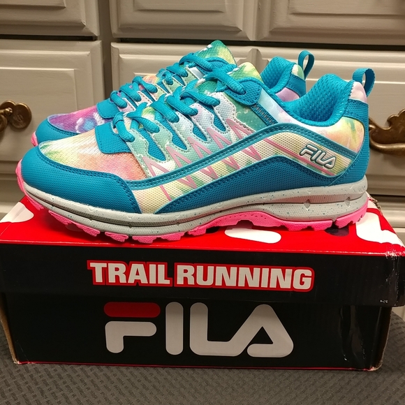 FILA Evergrand TR 21.5 Women's Trail Running Shoes Size 8 Atomic Blue - Picture 10 of 16